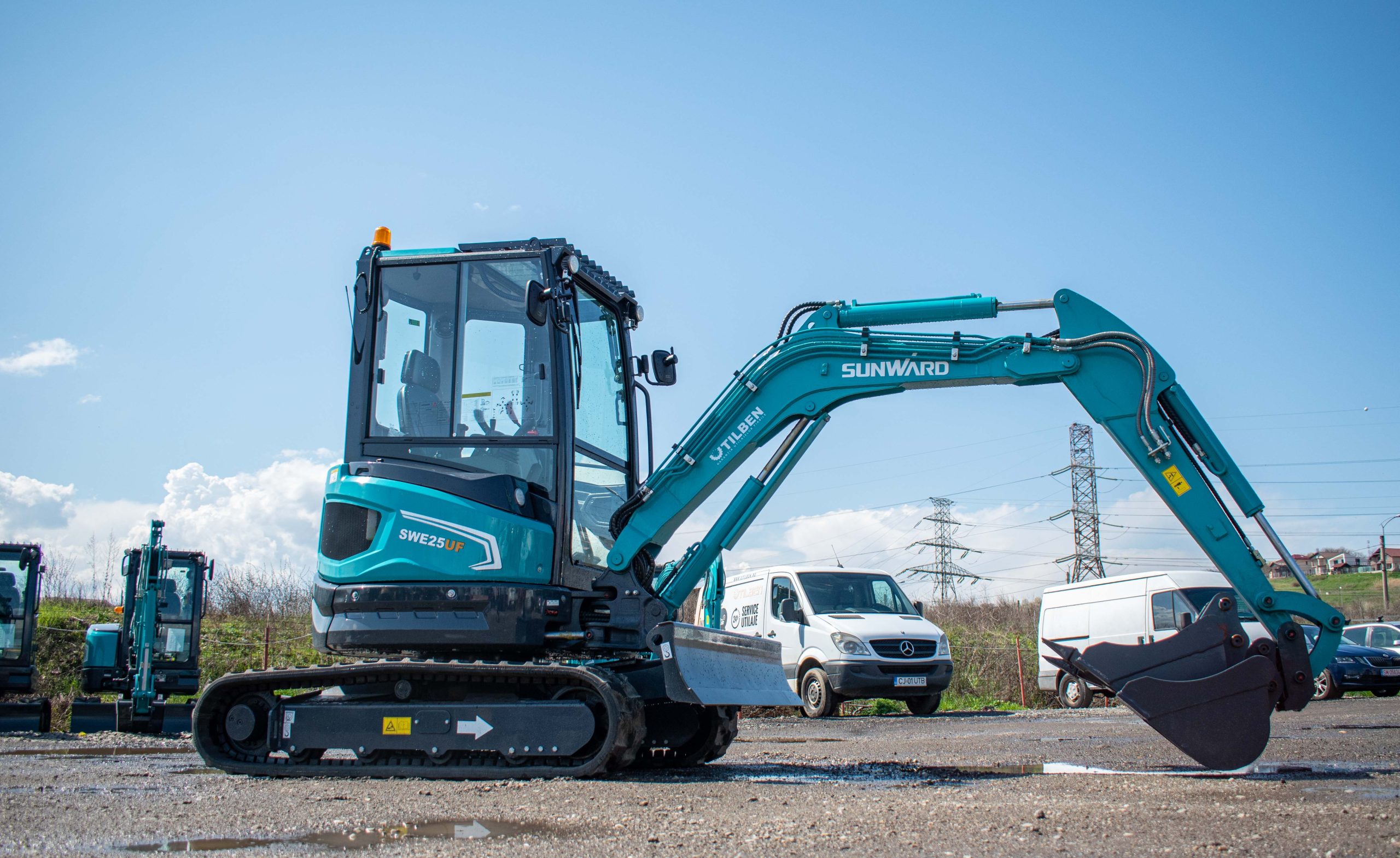 Miniexcavator Sunward SWE 25UF Zero Tail